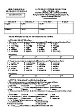 Đề thi học sinh giỏi cấp tỉnh Tiếng anh lớp 12 chuyên - Năm học 2015-2016 - Sở GD & ĐT Bắc Ninh